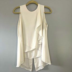 Kenneth Cole white sleeveless shirt size M
